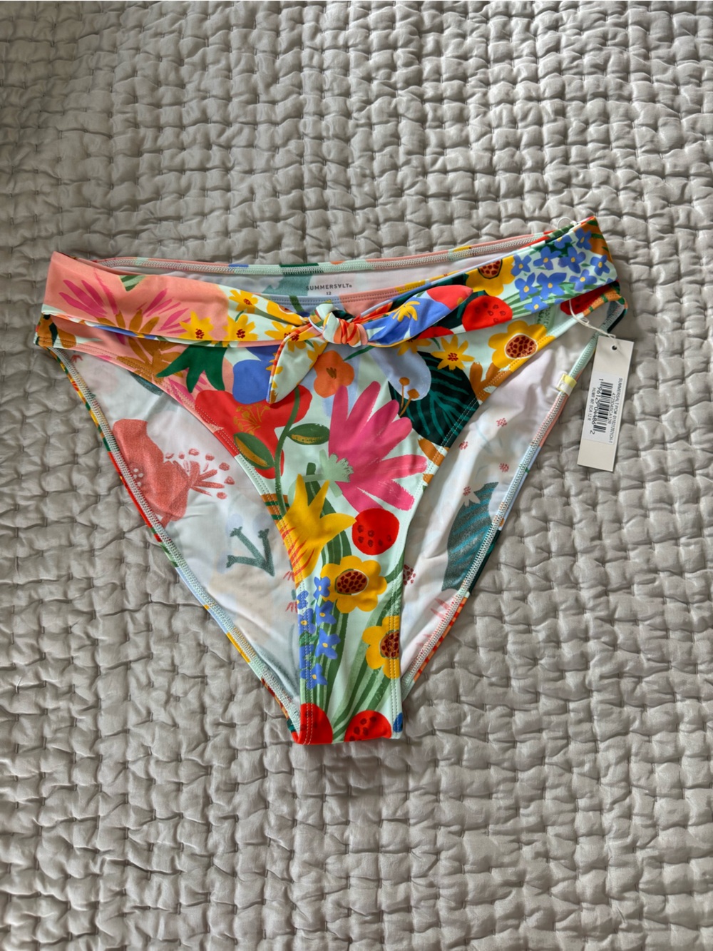 summersalt x Rifle Paper Co. Floral Tie-Front Bikini Bottom (bottom only!)